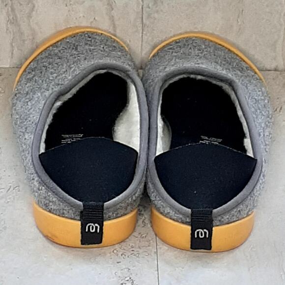 Mahabis Classic Gray Slipper Felted Wool with Attachable Rubber Sole Size 43 - Picture 3 of 9
